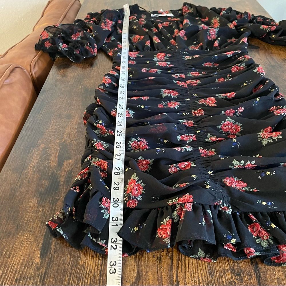 Zara PRINTED ROSES DRESS - Picture 11 of 16